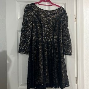Black lace dress
